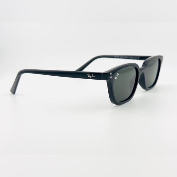 Ray-Ban Zaya Bio Based Sunglasses RB4456F Polished Black Frame Dark Grey Lenses - Picture 7 of 14